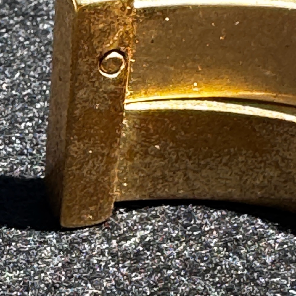 Brooks Brothers 12K Gold Plated Brushed Cuff Bracelet Heritage Luxe Minimal Icon - Picture 4 of 14